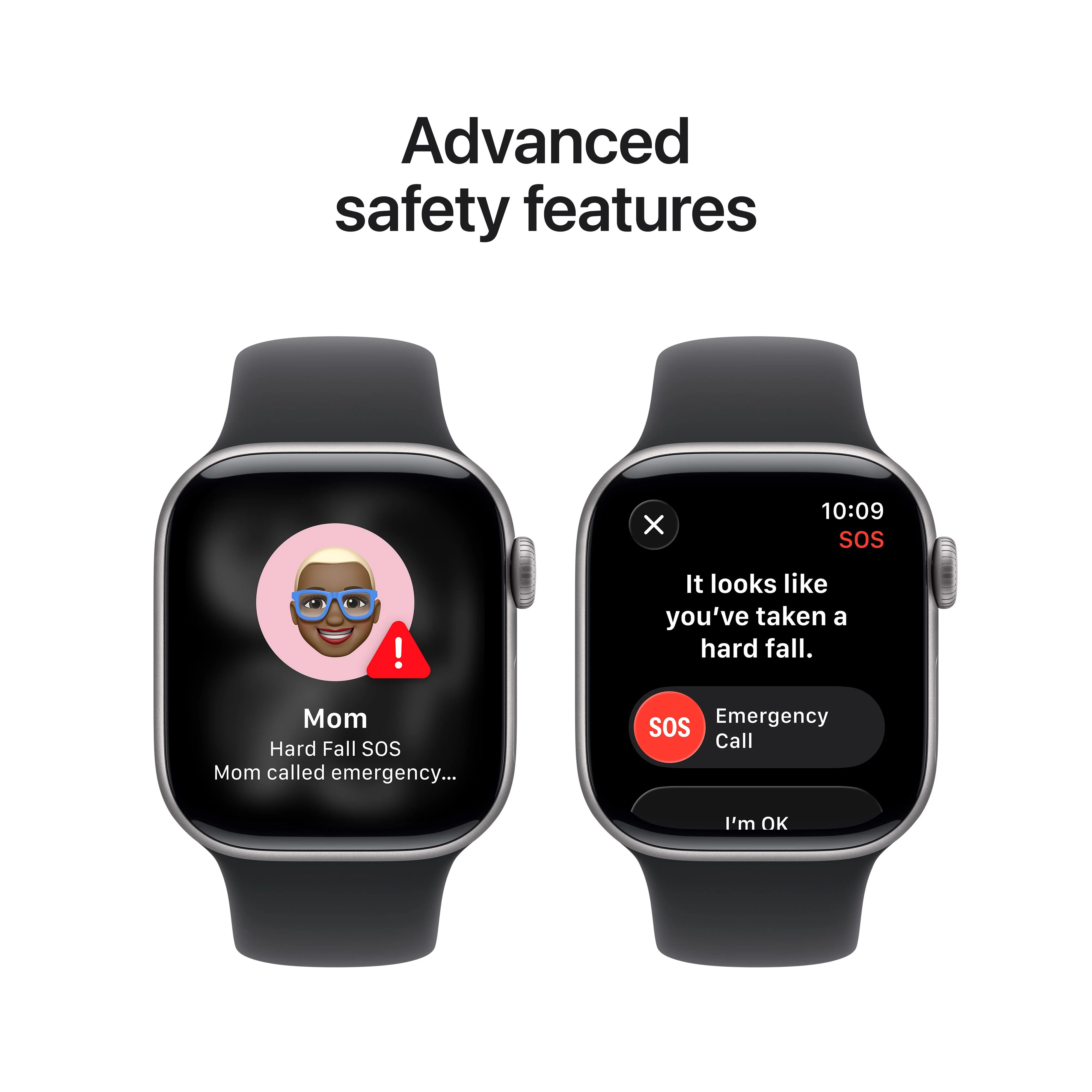 Apple Watch Series 11 GPS, Caixa em alumínio cinzento sideral de 42 mm com Bracelete desportiva preta - S/M - Image 6