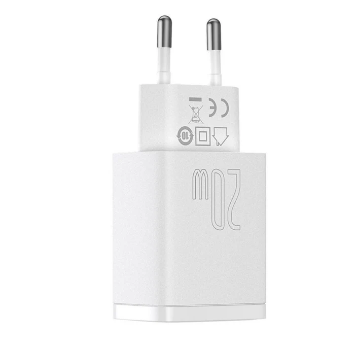 Compact Quick Charger U+C 20W Eu White - Image 3