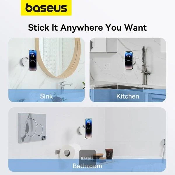 Baseus MagPro Magnetic Foldable Phone Mount Moon Branco - Image 6
