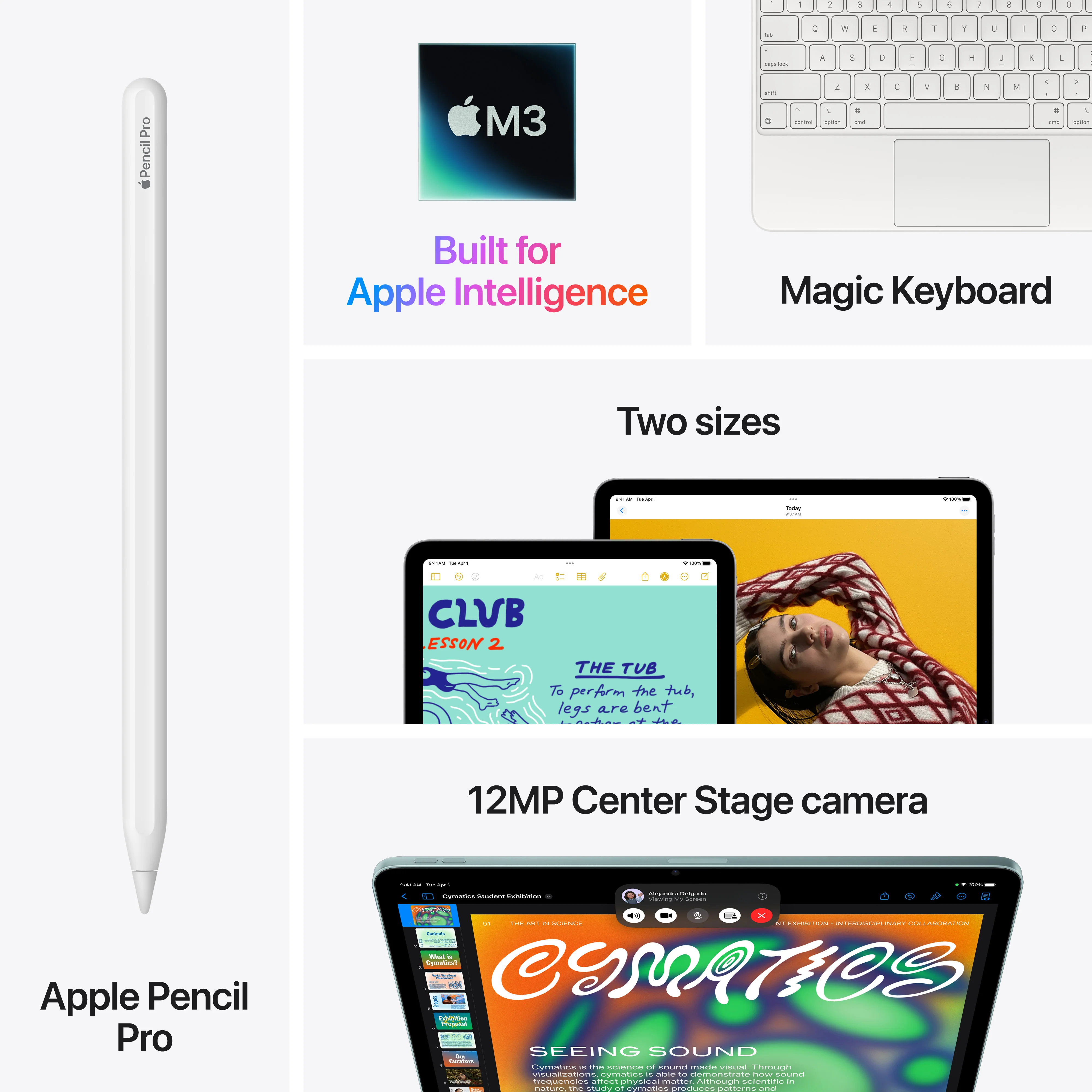 iPad Air de 13 polegadas Wi-Fi 128 GB - Cinzento sideral (M3) - Image 9