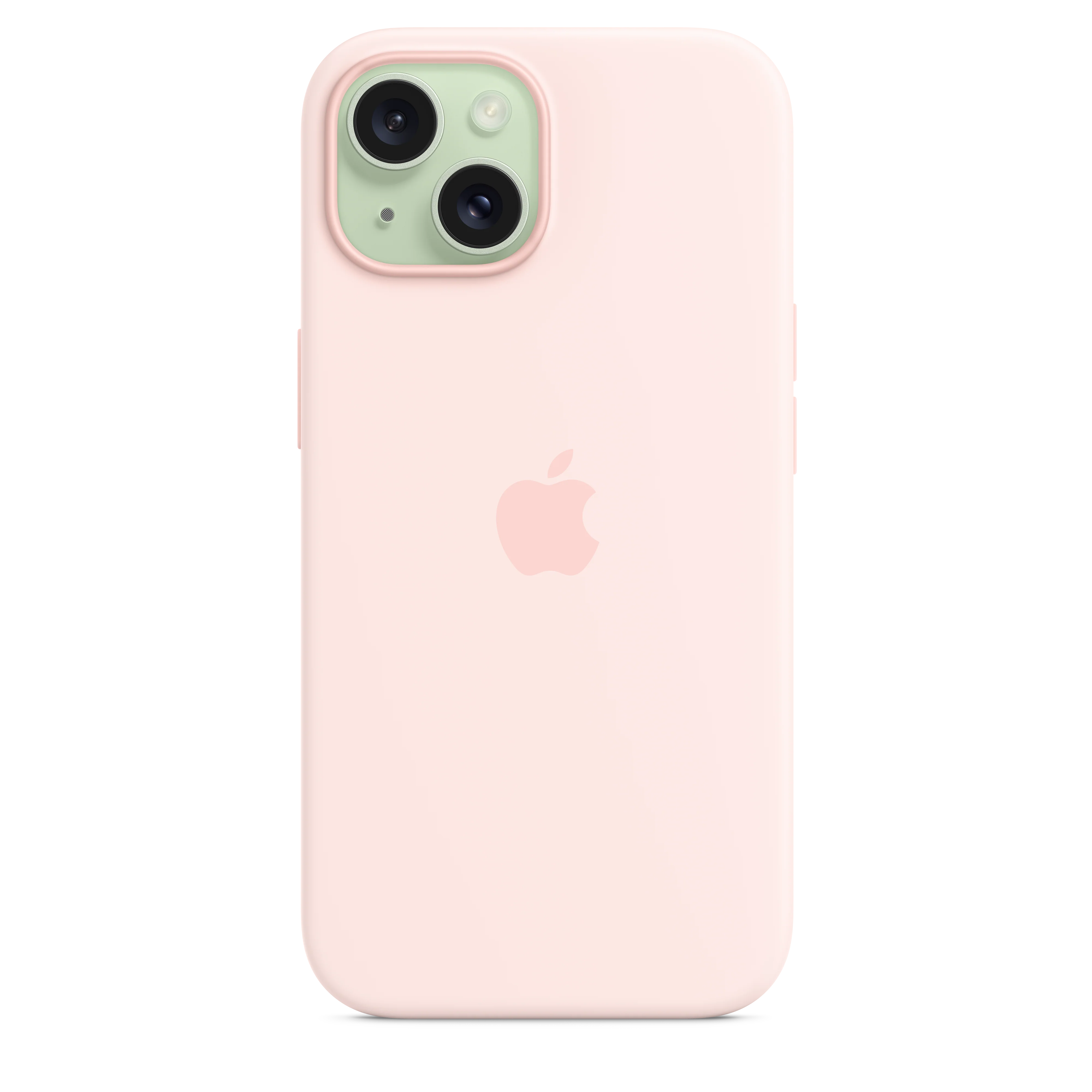 Capa em silicone com MagSafe para iPhone 15 - Rosa-claro - Image 4