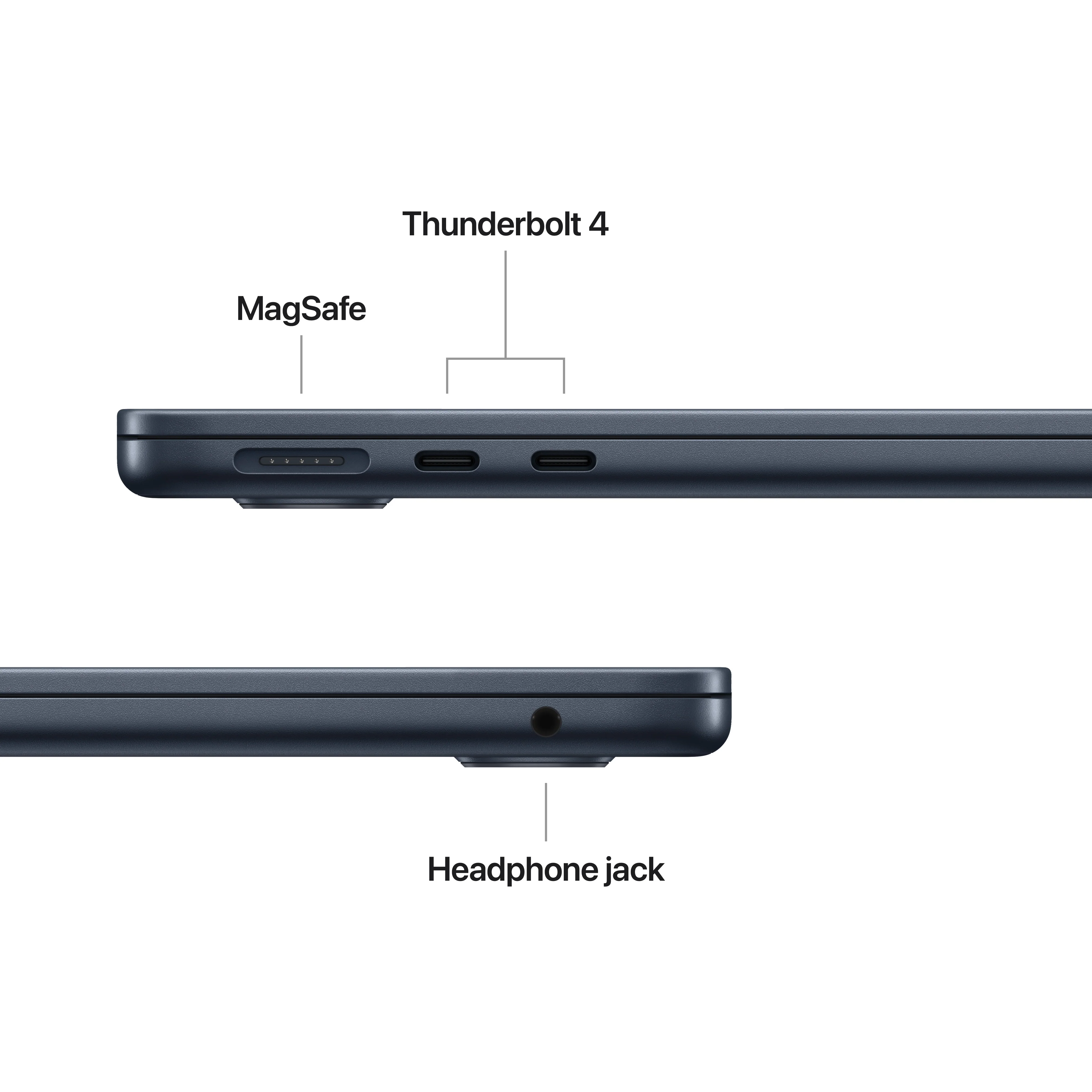 MacBook Air de 13 polegadas: Processador M4 da Apple com CPU 10-core e GPU 8-core, 256 GB SSD - Meia-noite - Image 7