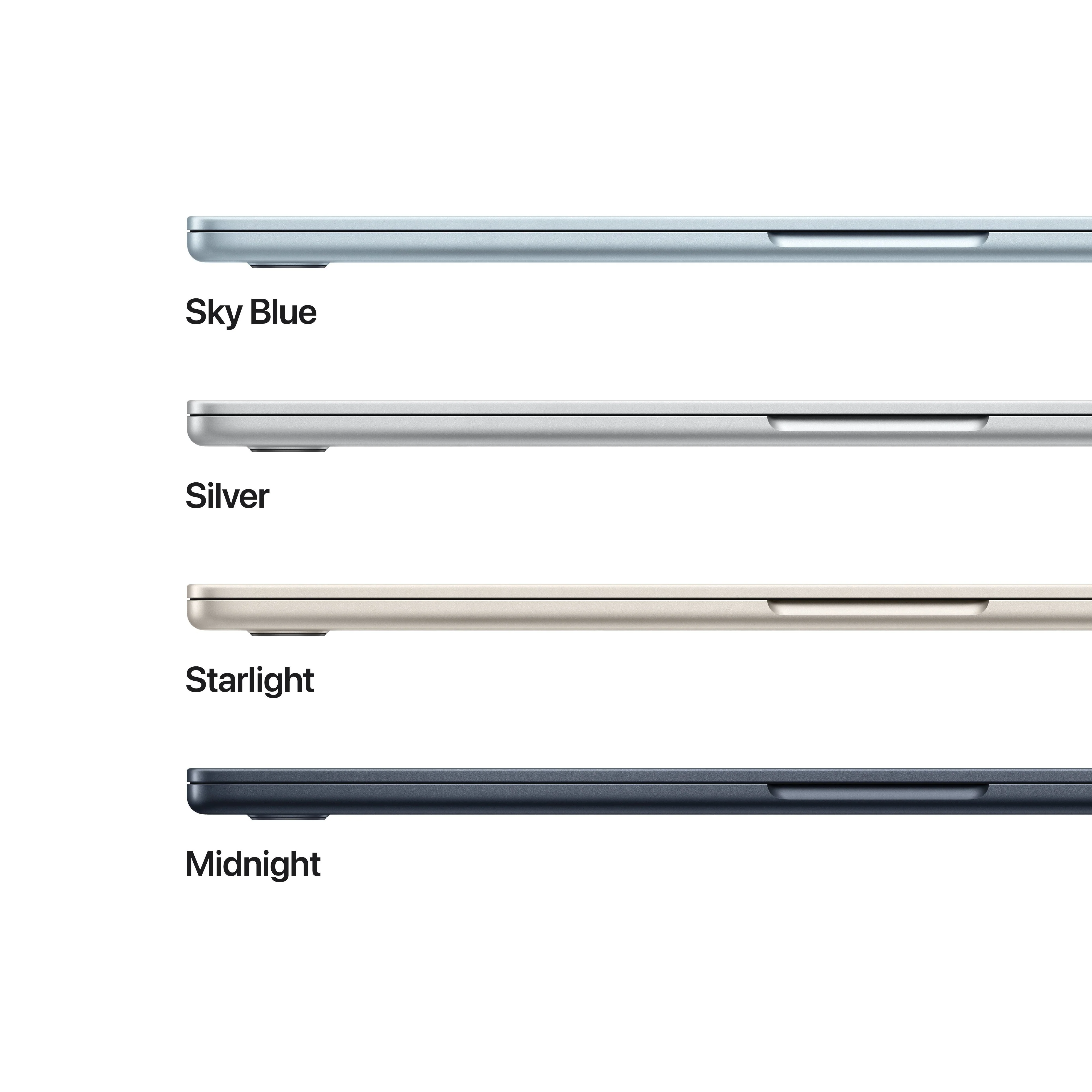 MacBook Air de 15 polegadas: Processador M5 da Apple com CPU 10‑Core e GPU 10‑Core, 1 TB SSD - Luz das estrelas - Image 3