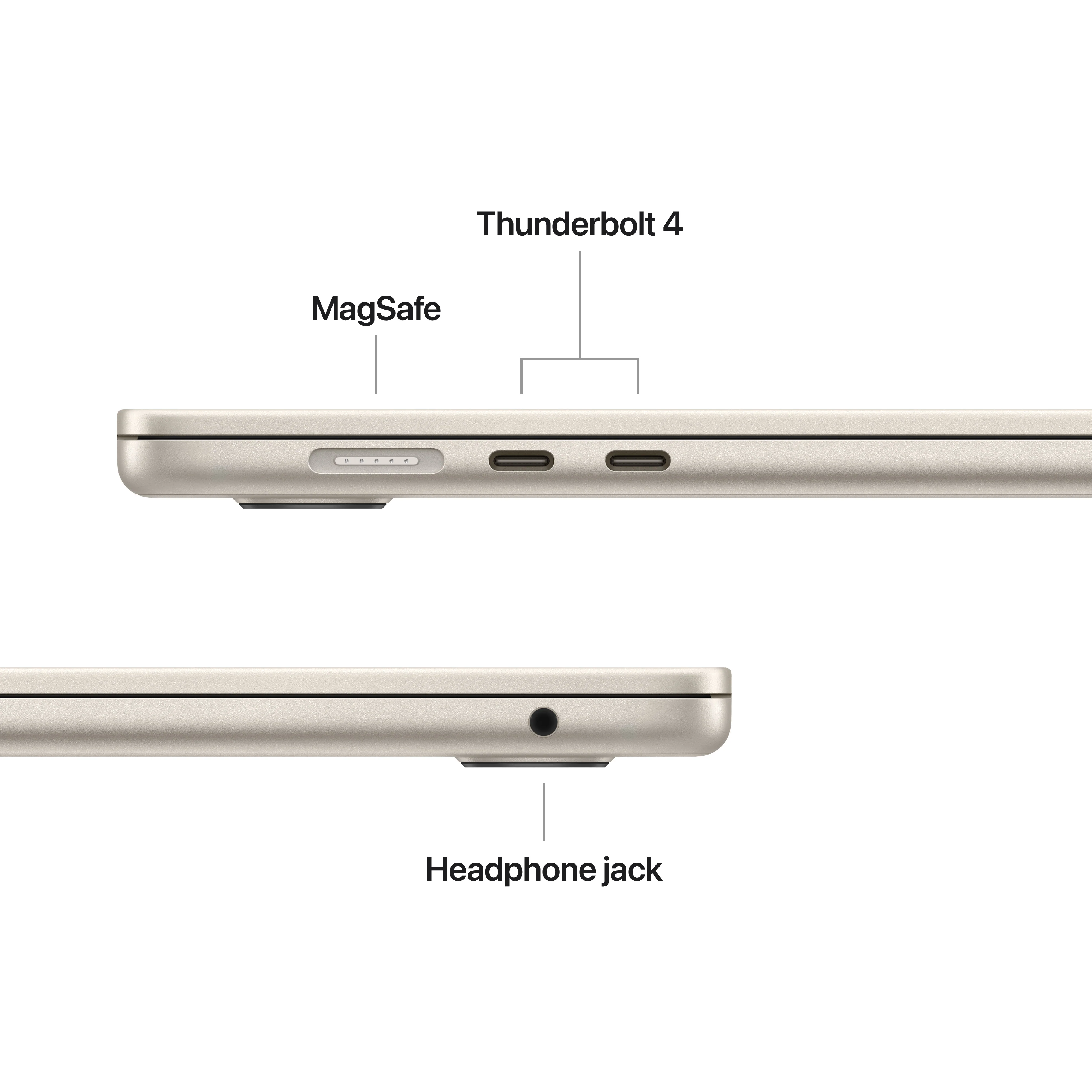 MacBook Air de 15 polegadas: Processador M4 da Apple com CPU 10-core e GPU 10-core, 256 GB SSD - Luz das estrelas - Image 7
