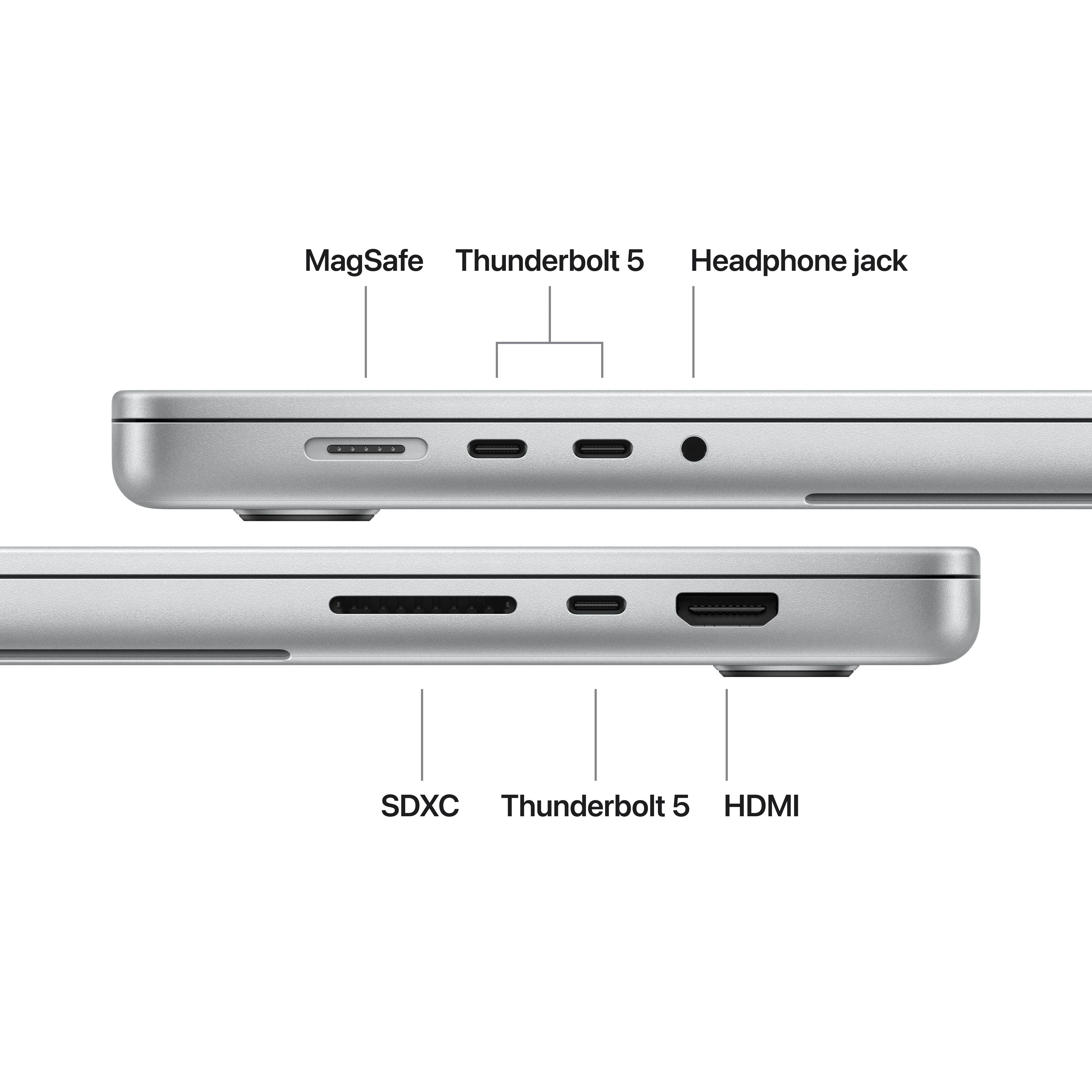 MacBook Pro de 16 polegadas: Processador M5 Pro da Apple com CPU 18‑Core e GPU 20‑Core, 1 TB SSD - Prateado - Image 7