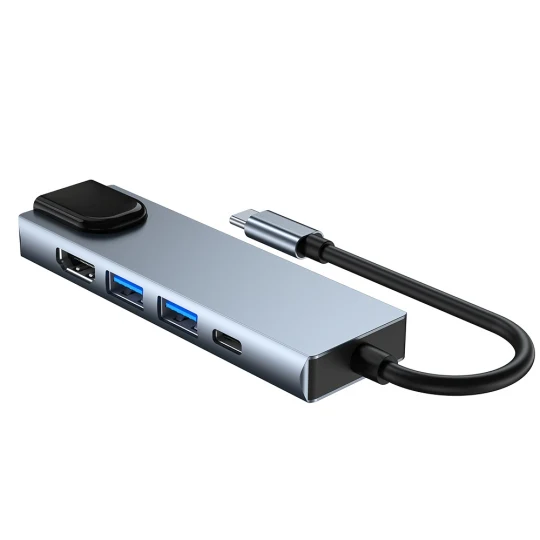 Adaptador Tech-Protect V3-HUB 5 Em 1 Cinza - Image 3
