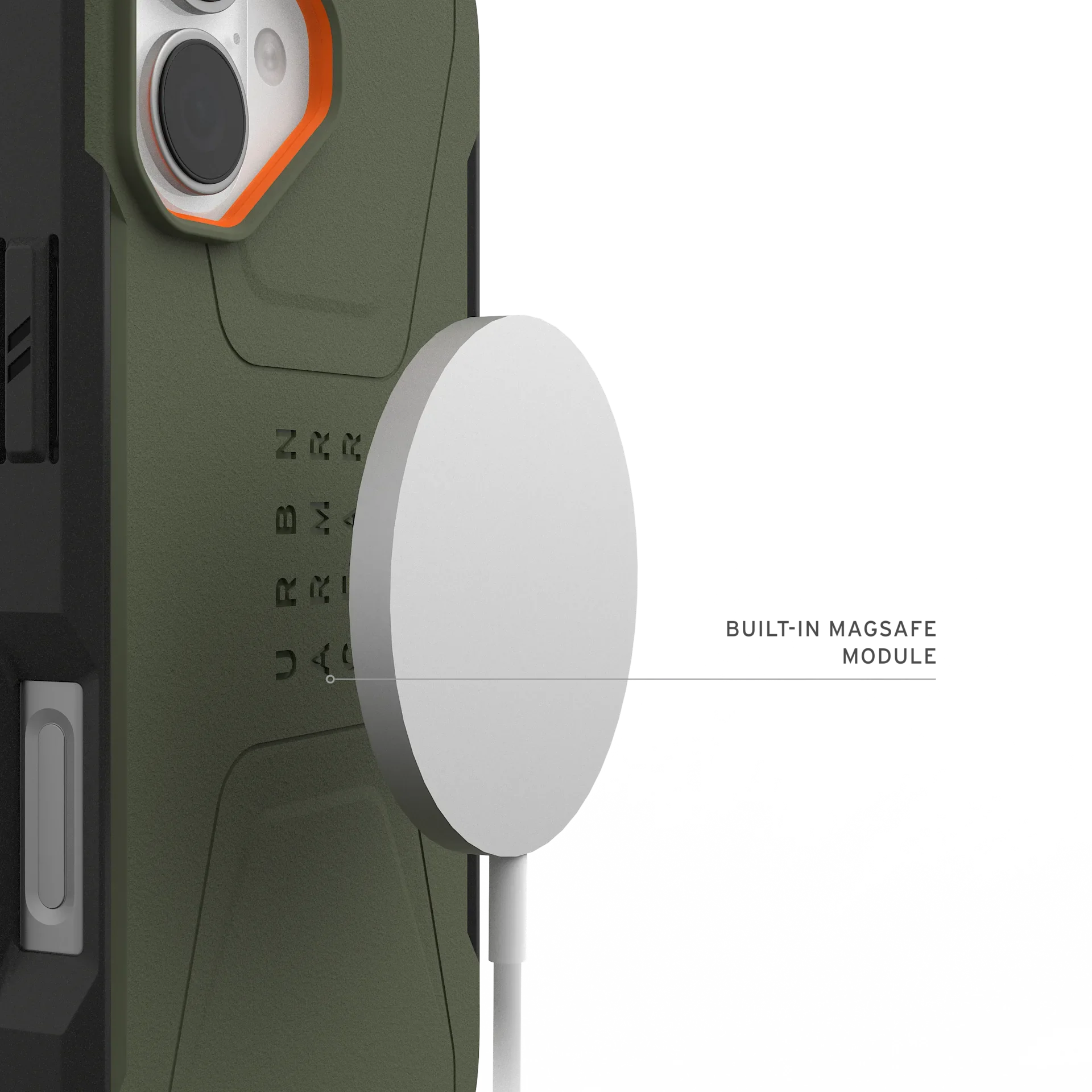 Capa UAG iPhone 17 Civilian MagSafe Olive/Orange - Image 4